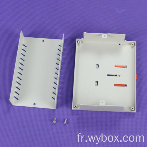 Boîte de rail din électrique en plastique industriel ABS pour module d&#39;alimentation de carte PCB boîtiers en plastique boîte électrique de jonction din de rail